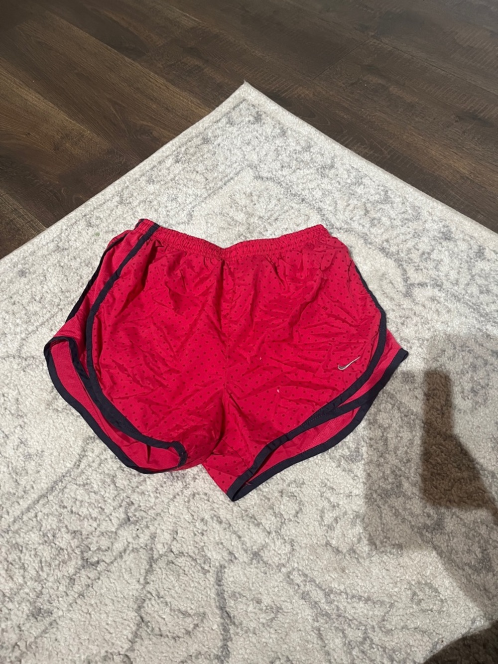 Nike Tempo Hot Pink Athletic Shorts with Navy Trim